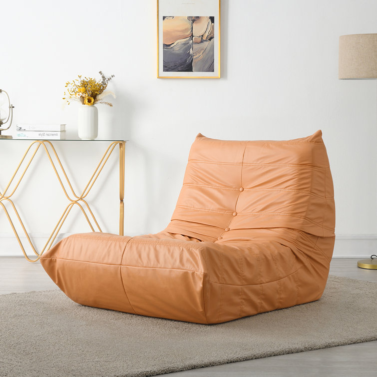 Faux Leather Bean Bag Chair Lounger